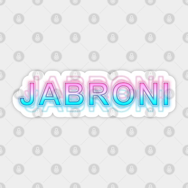 Jabroni Sticker by Sanzida Design